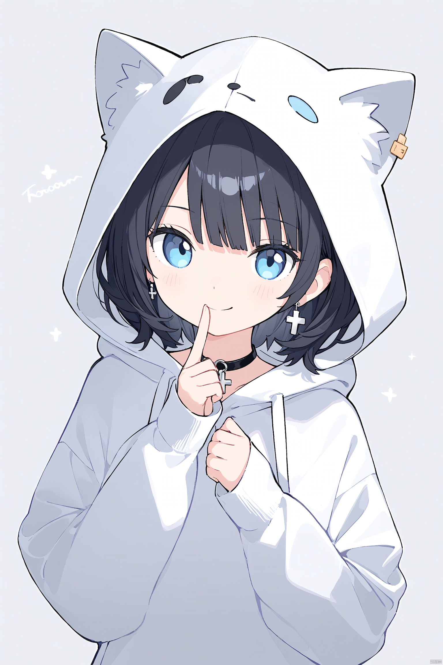 1girl,  animal_ears,  animal_hood by 叫我浅笑大人就好了 on Tensor.Art