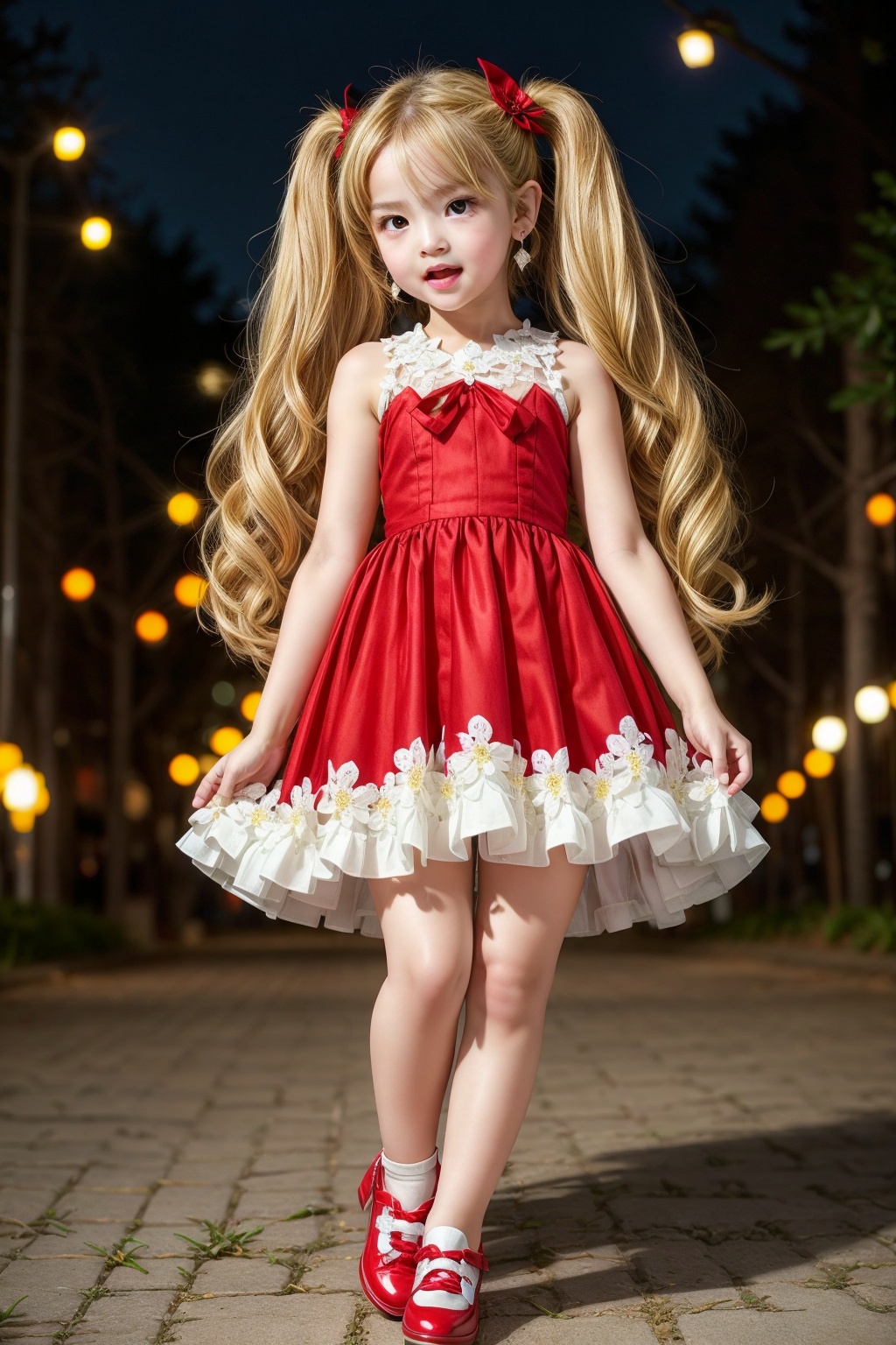 Yaoyao_Impact,  red eyes,  (((very long blonde hair))) on Tensor.Art