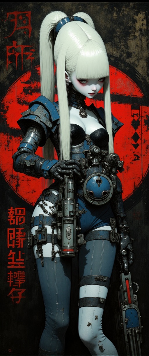 Full body shot,  Cyberpunk,  Gothic on Tensor.Art