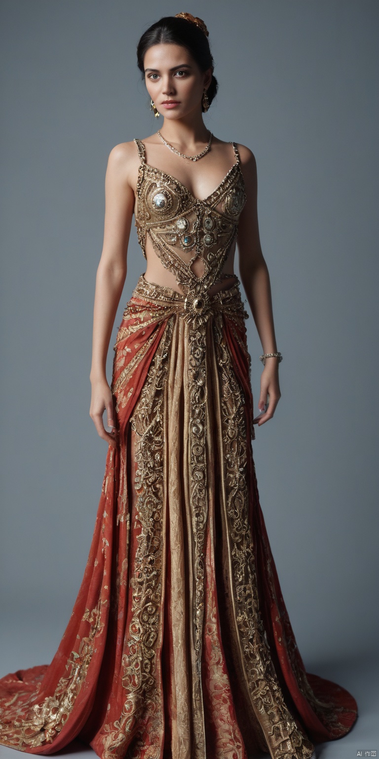 High Fashion, concept art half l Body of a gypsy spanish woman in flamenco clothes, Blender stylized charismatic aesthetic random composition deep breathing locations and details professional style digital, meticulous craftsmanship artistic style, superb vision nocturnal influence visually dark high end artistic technologies style splash finely artistic works. Digital artwork, illustrative, painterly, matte painting, highly detailed, dynamic, dramatic, haute couture, elegant, ornate clothing, High Fashion. Anime art.