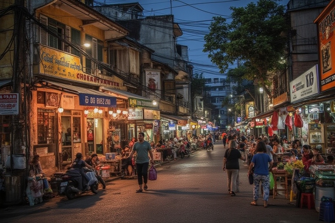 Suasana pasar malam,terpaling
