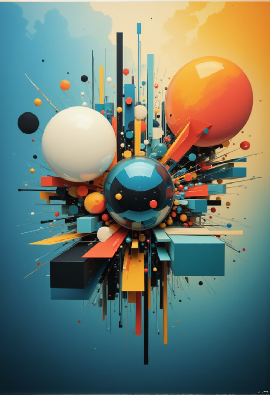 Abstract geometric style,