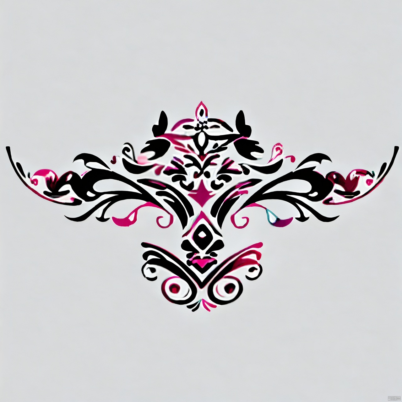 solo, simple background, white background, monochrome, no humans, abstract,qfl,Emblem pattern