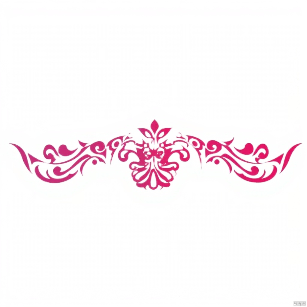 solo, simple background, white background, monochrome, flower, no humans, abstract,qfl,Emblem pattern,
