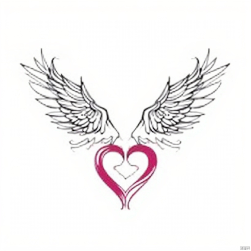 solo, simple background, white background, monochrome, wings, no humans, abstract