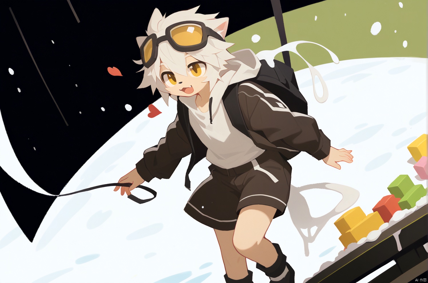 furry,goo,love,boy,shota,T-shirt,shots,coat,love, build up,cake,candies,food,magazine, HTTP,shota,foot foucs, shota,white cat ears , ice,snow,Juvenile,cat boy,bare foot,ultra detailed fur,