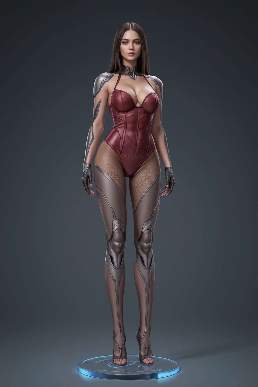 FuturEvoLabFigure,  A succubus girl,  wearing a sexy tights on Tensor.Art