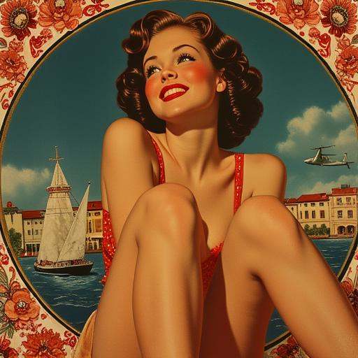 style of Alberto Vargas on Tensor.Art