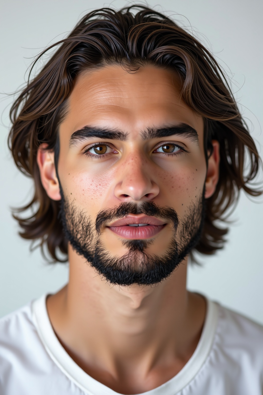 Photograph,  face,  young man professional model on Tensor.Art