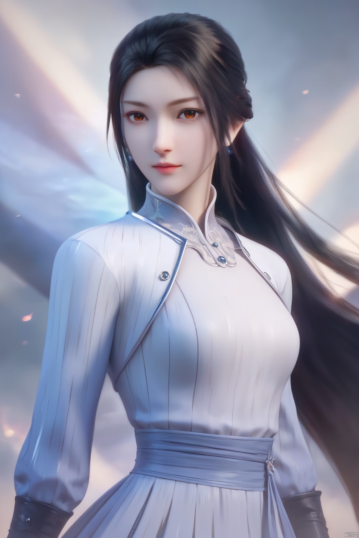 score_9, score_8_up, score_7_up,highly detailed digital, 
1girl, solo, long hair, breasts, looking at viewer, black hair, dress,brown eyes, medium breasts, upper body, 
ultra detailed background,ultra detailed background,ultra realistic 8k cg, ,masterpiece,lihanyi
