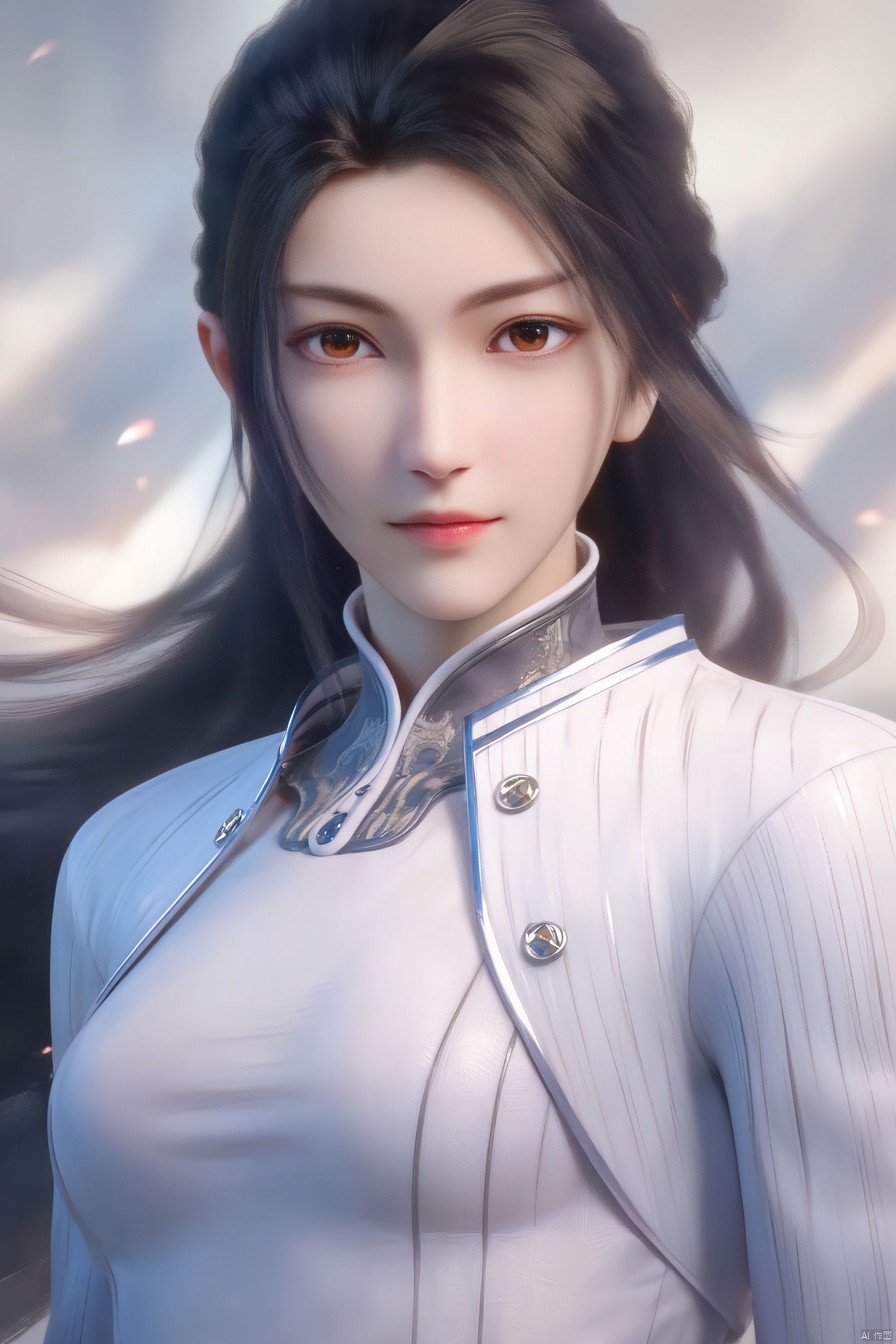 score_9, score_8_up, score_7_up,highly detailed digital, 
1girl, solo, long hair, breasts, looking at viewer, black hair, dress,brown eyes, medium breasts, upper body, 
ultra detailed background,ultra detailed background,ultra realistic 8k cg, ,masterpiece,lihanyi