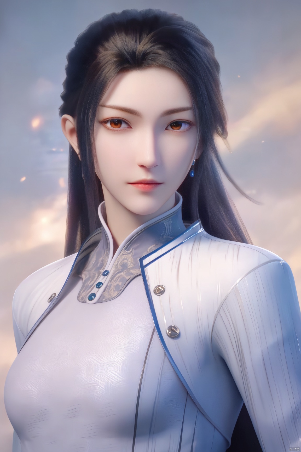 score_9, score_8_up, score_7_up,highly detailed digital, 
1girl, solo, long hair, breasts, looking at viewer, black hair, dress,brown eyes, medium breasts, upper body, 
ultra detailed background,ultra detailed background,ultra realistic 8k cg, ,masterpiece,lihanyi