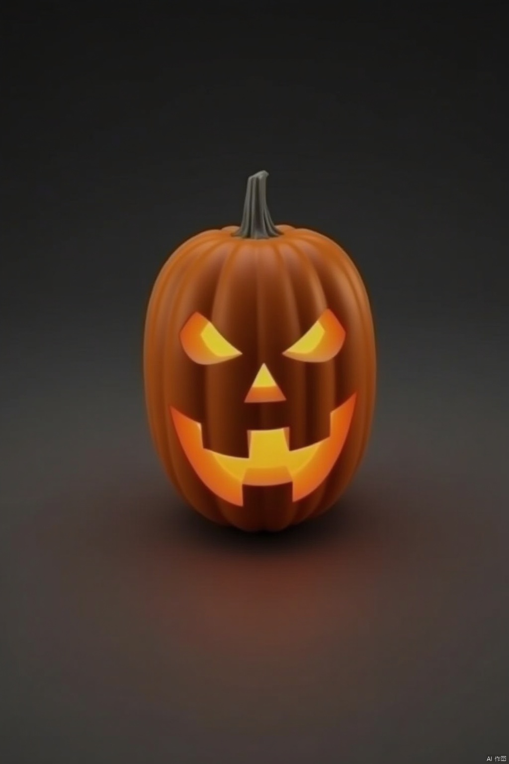 solo, grey background, gradient, gradient background, pokemon \(creature\), no humans, glowing, halloween, jack-o'-lantern, pumpkin