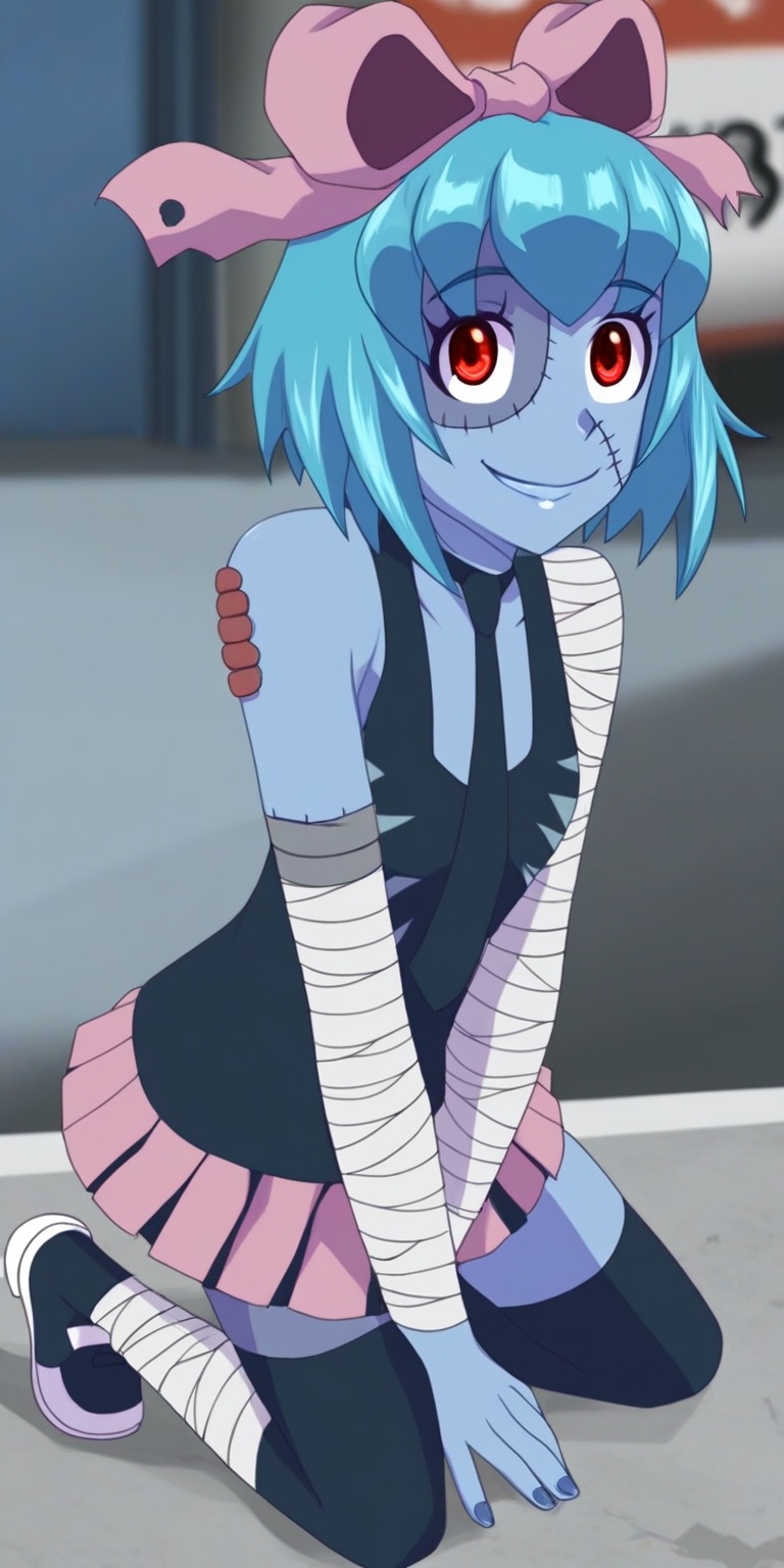 1girl,  solo,  zombie on Tensor.Art