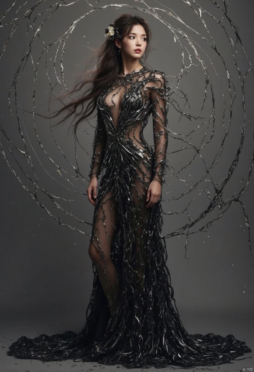 chain-mail dress