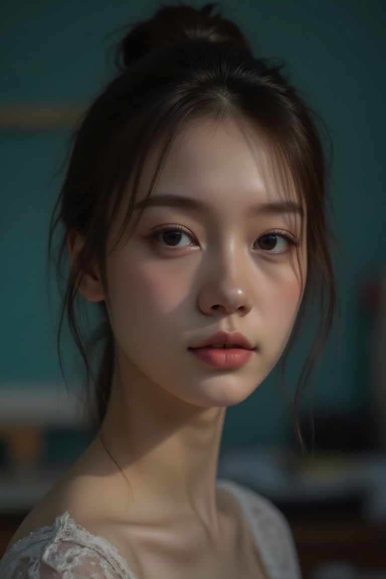 This is a semi-body portrait,  taken by a canon eos 60D,  rich colors enhanced on Tensor.Art