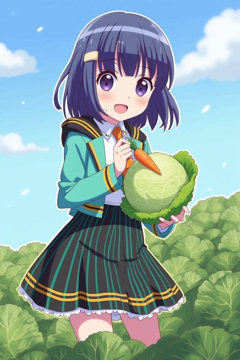 Best Quality,  Navy blue hair,  short hair on Tensor.Art