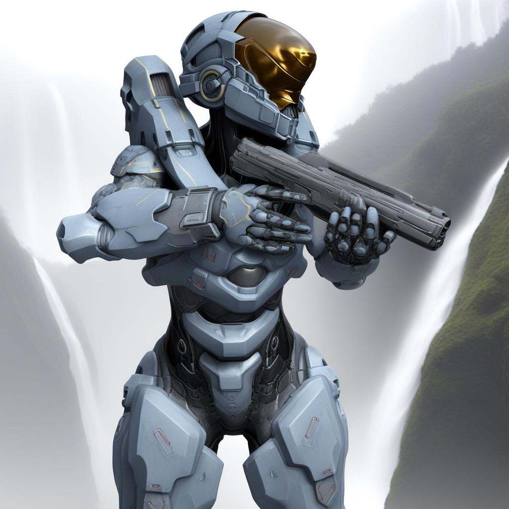 blurry,  kelly-087,  holding gun on Tensor.Art
