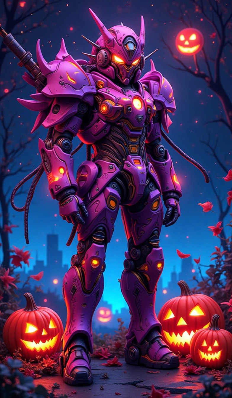 Mobile suits,  Halloween style coloring,  unparalleled unique designs on Tensor.Art