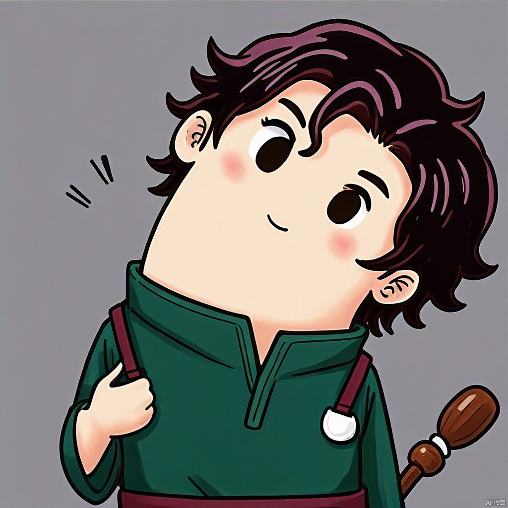 (kamado tanjiro), Masterpiece, Crooked Neck, Cute