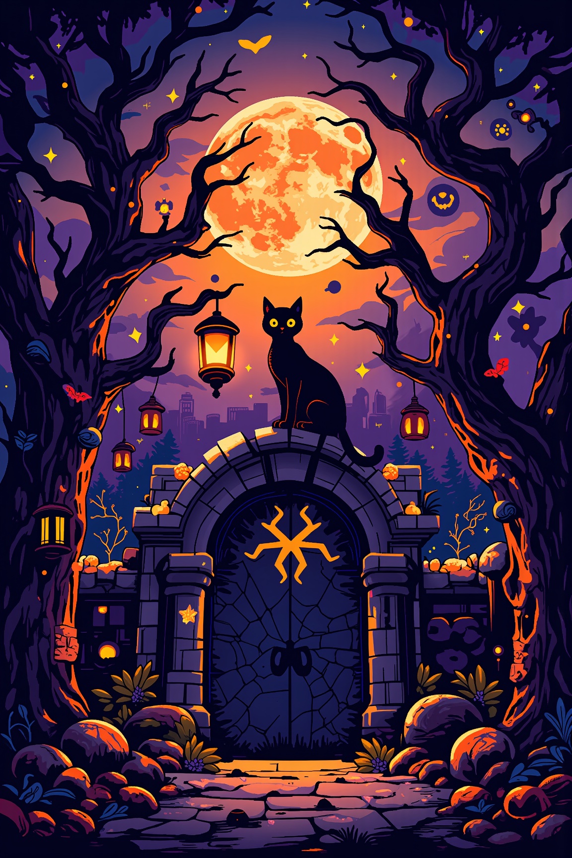 Giants Đã xuất bản: Oct 18,  2024 1:34 PM #halloween2024 Illustration WALLPAPER PAINTING FLUX HALLOWEEN2024 21 10 Nhận thê...