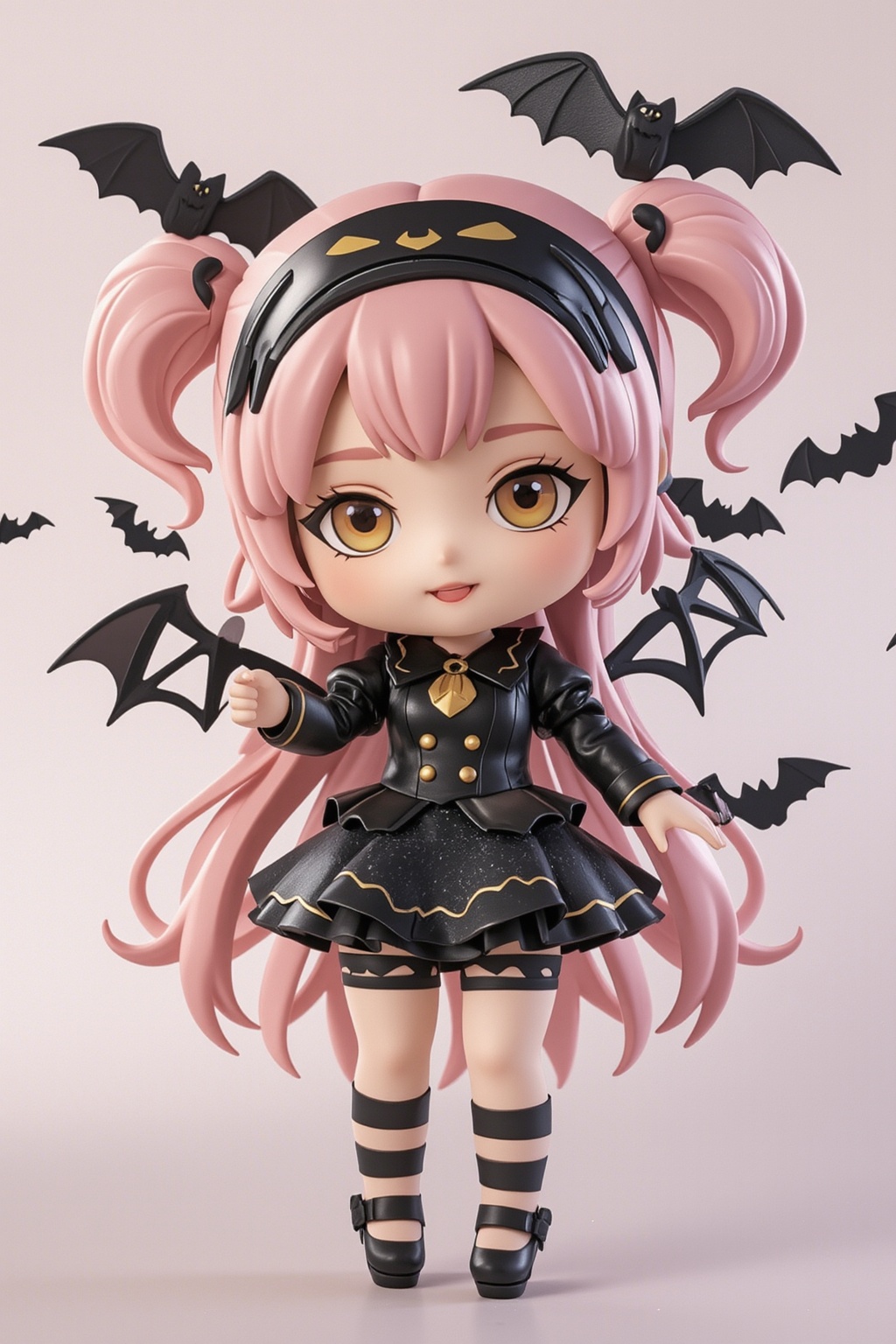 1girl. 3D. chibi, Halloween costume.