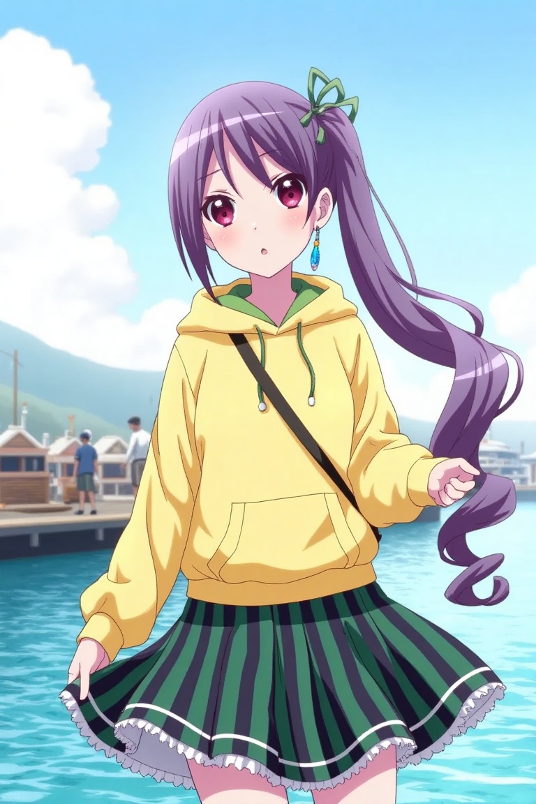 Best Quality,  Purple hair,  long hair by erusamu on Tensor.Art