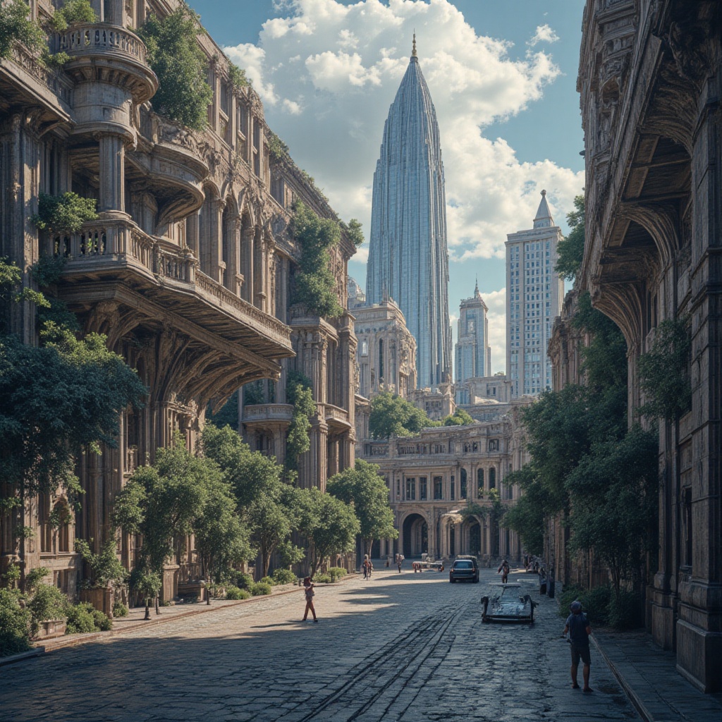 An ultra high definition, photorealistic scene of a modern, ancient sydney, Archy