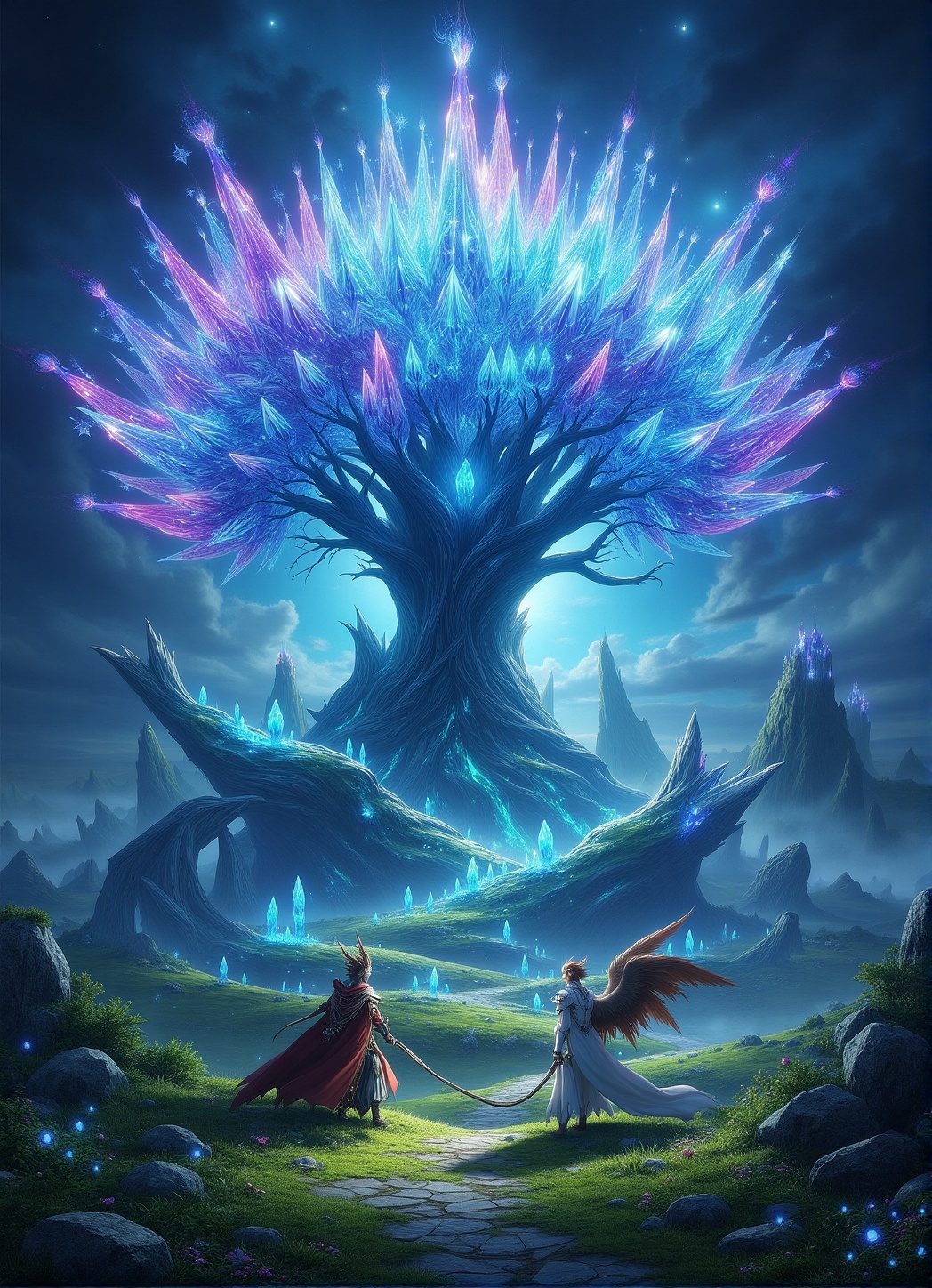 A high-quality hyperrealistic a magic creature,  magic landscape,  FantasyRpGanime on Tensor.Art