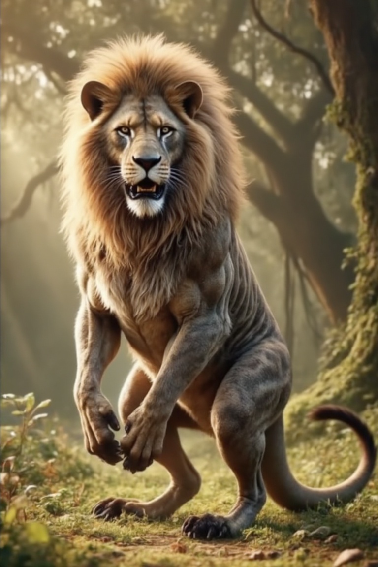 f&Dhybrid of lion-kangaroo on Tensor.Art