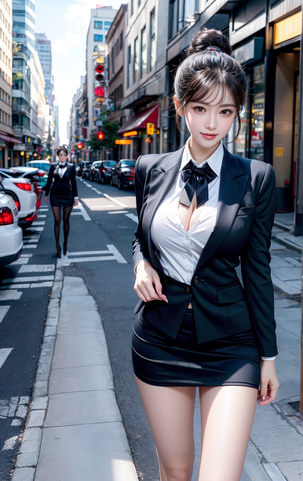 )),  (((black suit,  black blazer on Tensor.Art