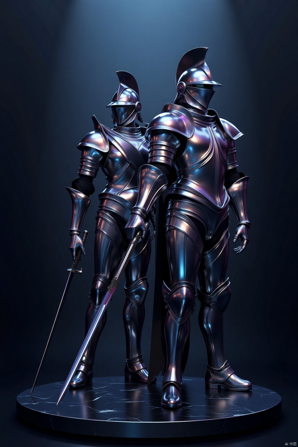 OBchong,Futuristic,metallic,
Futuristic, metallic, iridescent warrior armor, with minimalist designs and glowing, integrated weaponry, worn by powerful figures in a futuristic, metallic battleground.