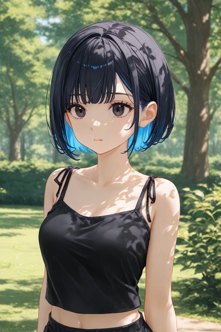 in sunny park in the daytime,  1girl. solo,  alone on Tensor.Art