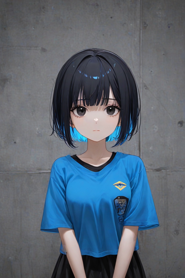 1girl. solo,  alone,  short hair on Tensor.Art