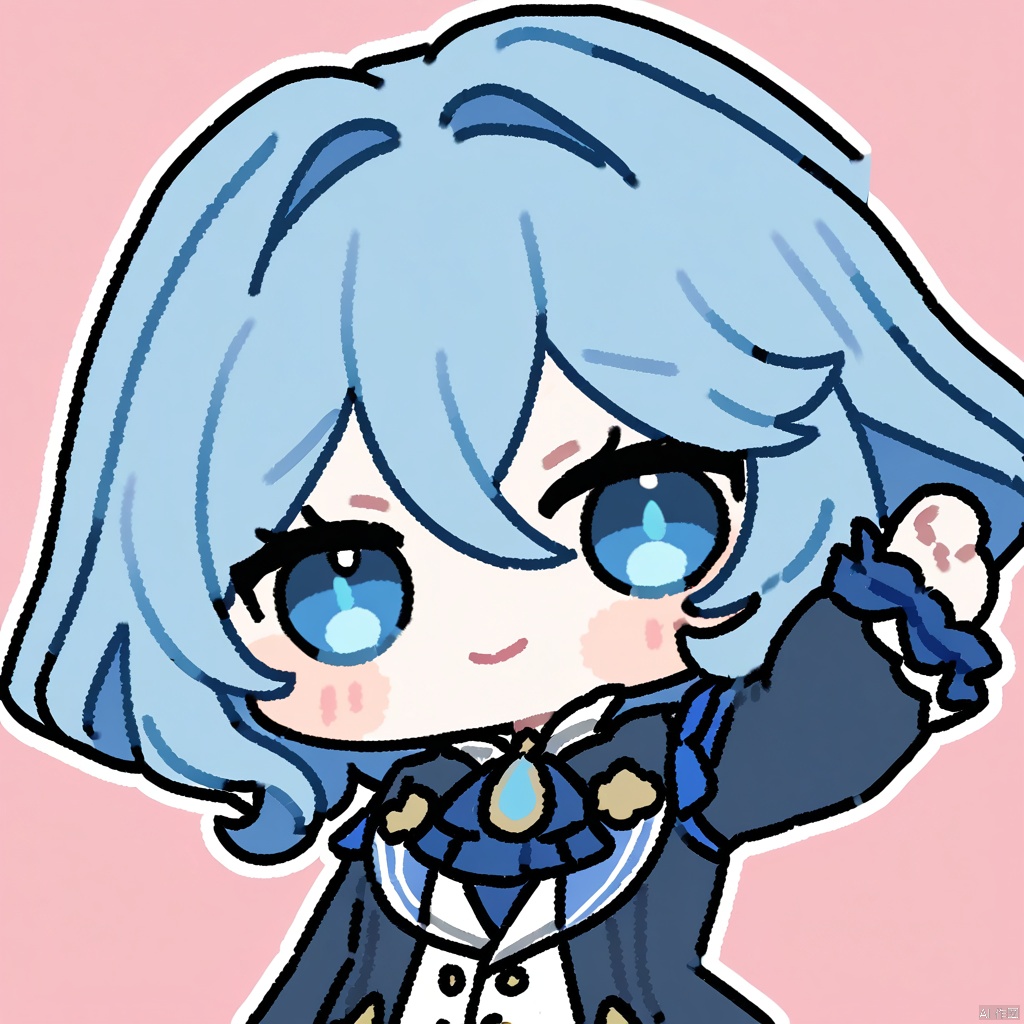 1girl,furina_(genshin impact),genshin impact,chibi,,