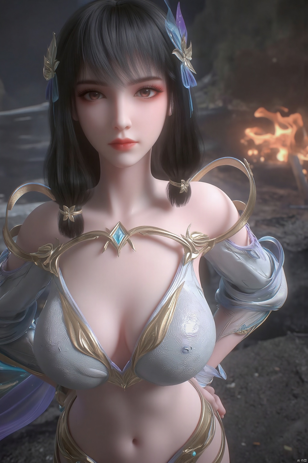 masterpiece,(best quality),official art, (1girl), (solo), ((looking_at_viewer)),((Facing the camera)),(huge breasts:2.59),Xxuner,XningyudieX,Xsulingyun,Xtianqiong,XyunluoX,XxiaobaiYZ