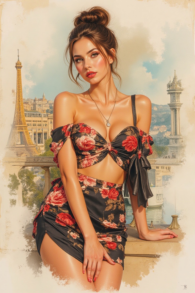 A beautiful European beauty with a tall,  sexy,  and well-proportioned figure on Tensor.Art