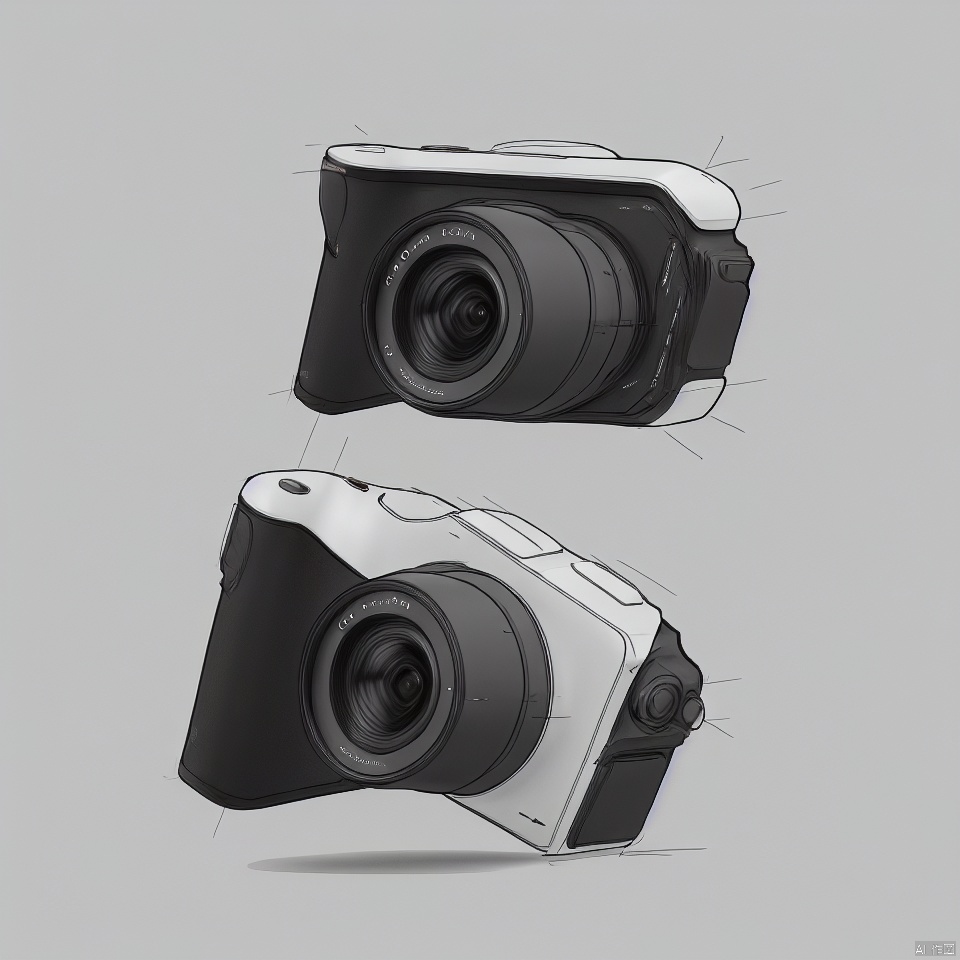 A camera sketch product design,  product render,  cardesign by 宝拉熊 on Tensor.Art