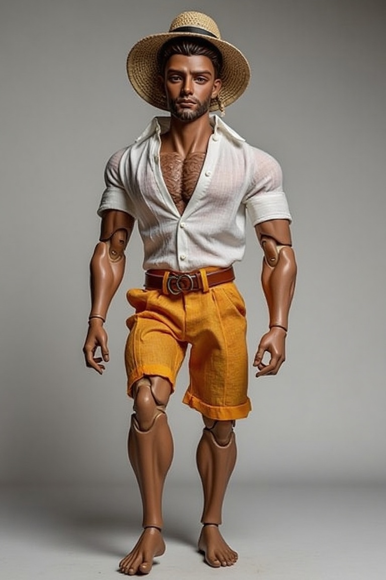 handsome man,  summer costume,  ball joint doll on Tensor.Art