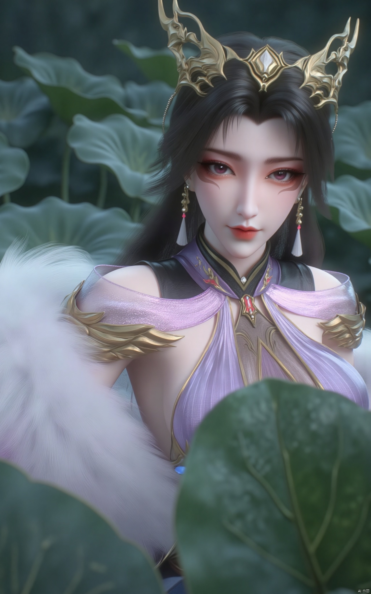masterpiece,(best quality),official art, (1girl), (solo), ((looking_at_viewer)),(huge breasts:2.39),(full breasts:1.99),Xzhaoliner,(Lotus pond, lotus:1.52),Xruoshui,Xlongnv,Xbaiyijun,XyunluoH,XyunluoX,Xyiwenjun,Xsonghanfu,Xsimiaoling