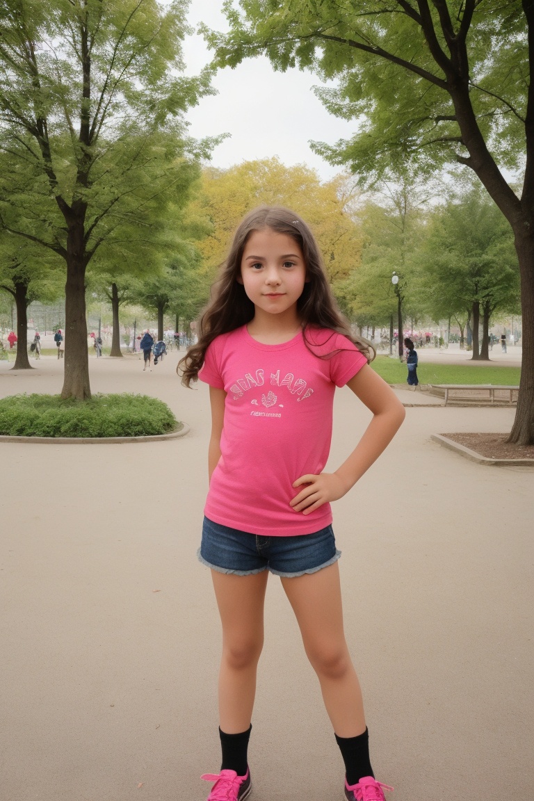1girl,  12year old,  on park on Tensor.Art