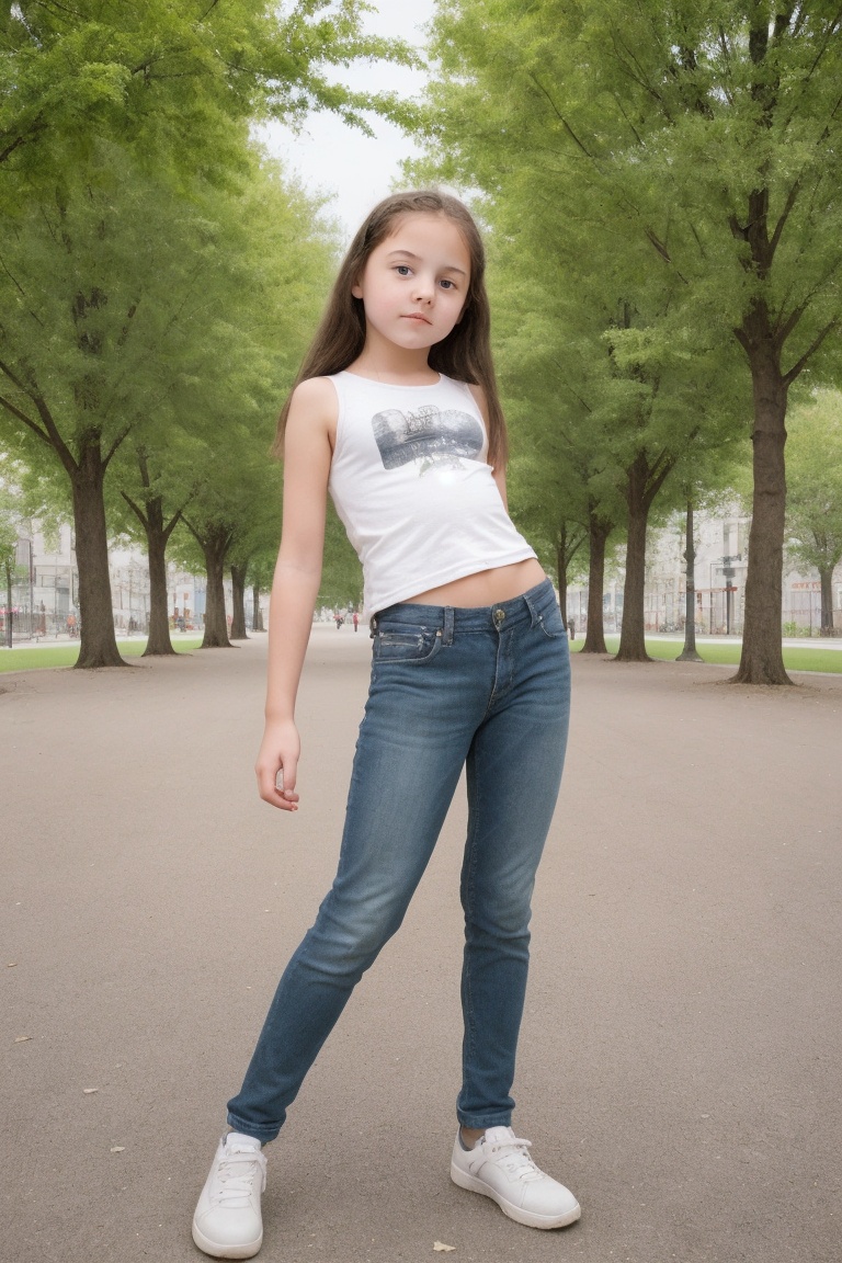 1girl,  12year old,  on park on Tensor.Art