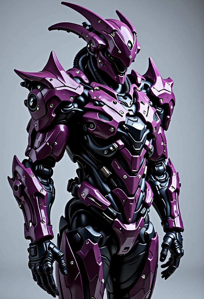 futuristic purple metallic armor suit,  giant futuristic weapon,  shoulder's canons on Tensor.Art