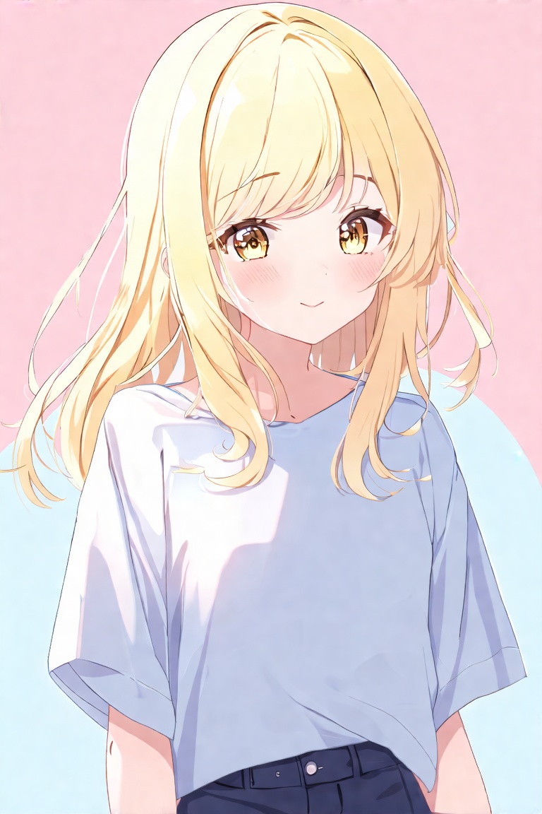 Anime_style_14,  1girl,  blonde hair on Tensor.Art
