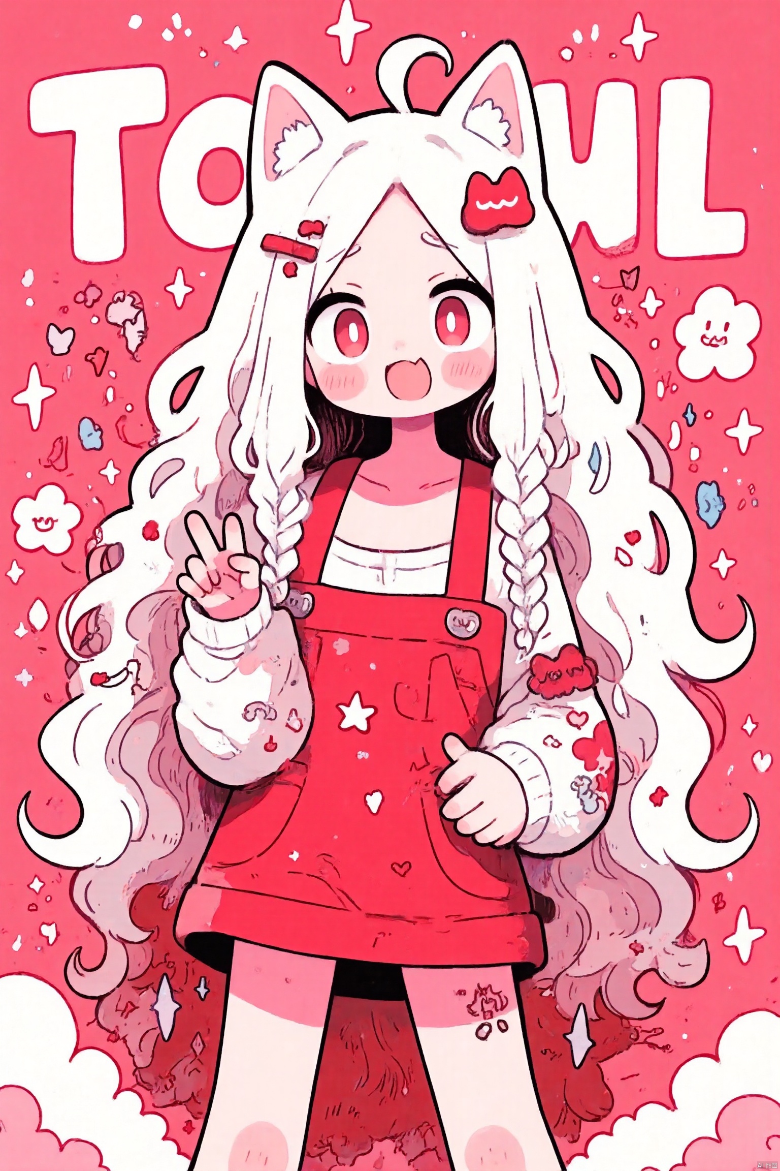 photorealistic,Realistic illustration in Modelshoot style,((masterpiece)),((The best quality)),((Ultra Quality)),((ultra detailed)),((1girl long white hair)),((Only)),((waifu:1.5)),Perfect anatomy,perfect hands,beautiful cuerpo,beautiful_method,ulzzang-6500-v1,e-chica,((Exceptionally Beauty Waifu Princess)), intricate details, realist, photorealist, Full Body Portrait, Instagram Photo of a woman wearing aretes, Mary R., inspired by Emma Andijewska, wrapped in crystals,(masterpiece:1.3), (Best Quality:1.3), (Ultra-detailed:1.2), ((kawaii)), Cute, (lovely), ((sexy)), ((Extremely detailed)), 4K, (8K), Best Quality, (Beautiful), Illustration, anime style, (bold line:1.2), Gradation,(best quality, ultra-detailed, photorealistic: 1.39), bright and vibrant colors, studio lighting, (Perfect eyes:1.2), (Perfect iris:1.2), romantic kawaii expression, cute delicate smile, kawaii makeup, 1 e-girl, short red dress, platinum braided and curl white hair, cat ears, big breasts, fit, long wavy hair, mercenary, Mary R.,((bright-pink_eyes)),long wavy hair, ((white hair)),hair clips,eyeliner,cute makeup,lipstick,Glossy lipstick,with a look of terror, worry and sadness,((eyes detallados perfectos)),rainy with fog outside,evening,pink theme,bioluminiscencia,light particles,((Extremely CG Unity 8K Wallpaper)),((cinematic lighting,Best quality lights)),intricate details,Suave,sharp focus,Extremely beautiful and aesthetic,Octane rendering,Full length portrait,damp skin,((Perfect detailed body)),