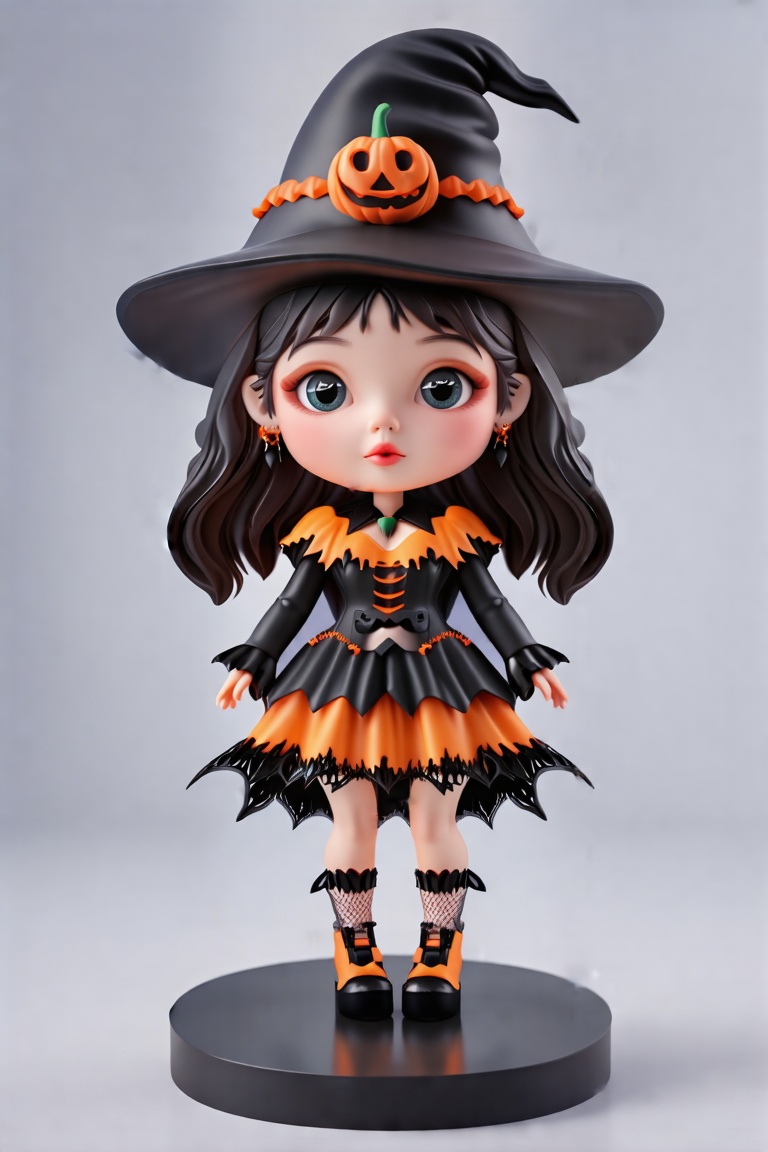 FuturEvoLabFigure, Figure_FuturEvoLab, 
1girl. 3D. chibi, Halloween costume.