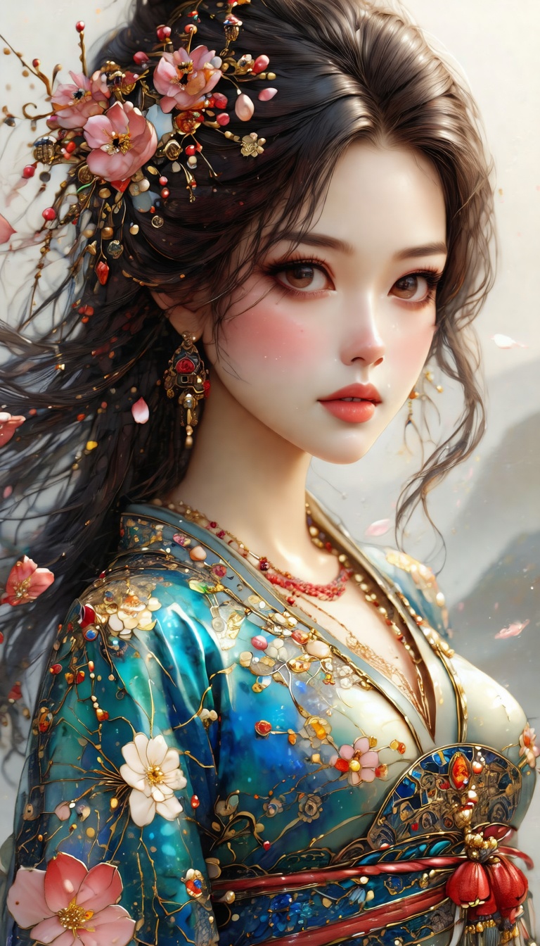 (Beautiful female,  cloisonné,  and the most beautiful work ever created under the supervision of Yoshitaka Amano) on Tens...