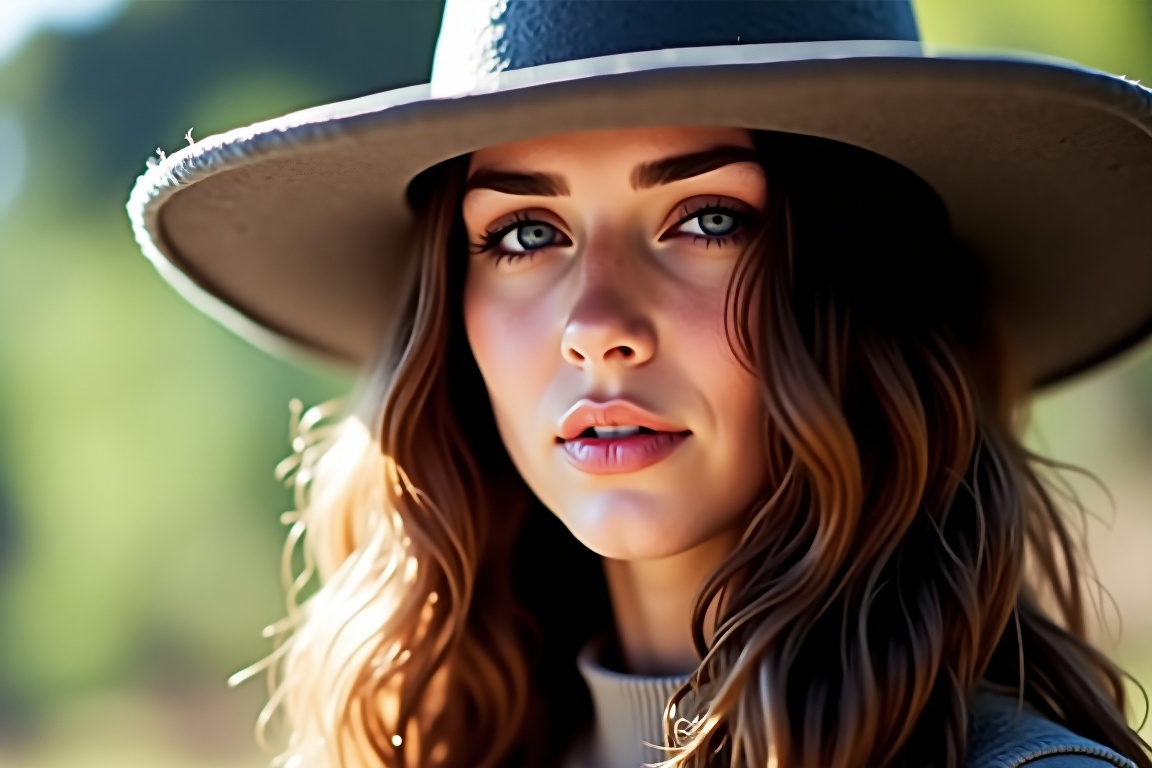 Amaz1ng_Wallpap3r,  A high-quality photograph of a young woman with long,  wavy brown hair and light skin on Tensor.Art