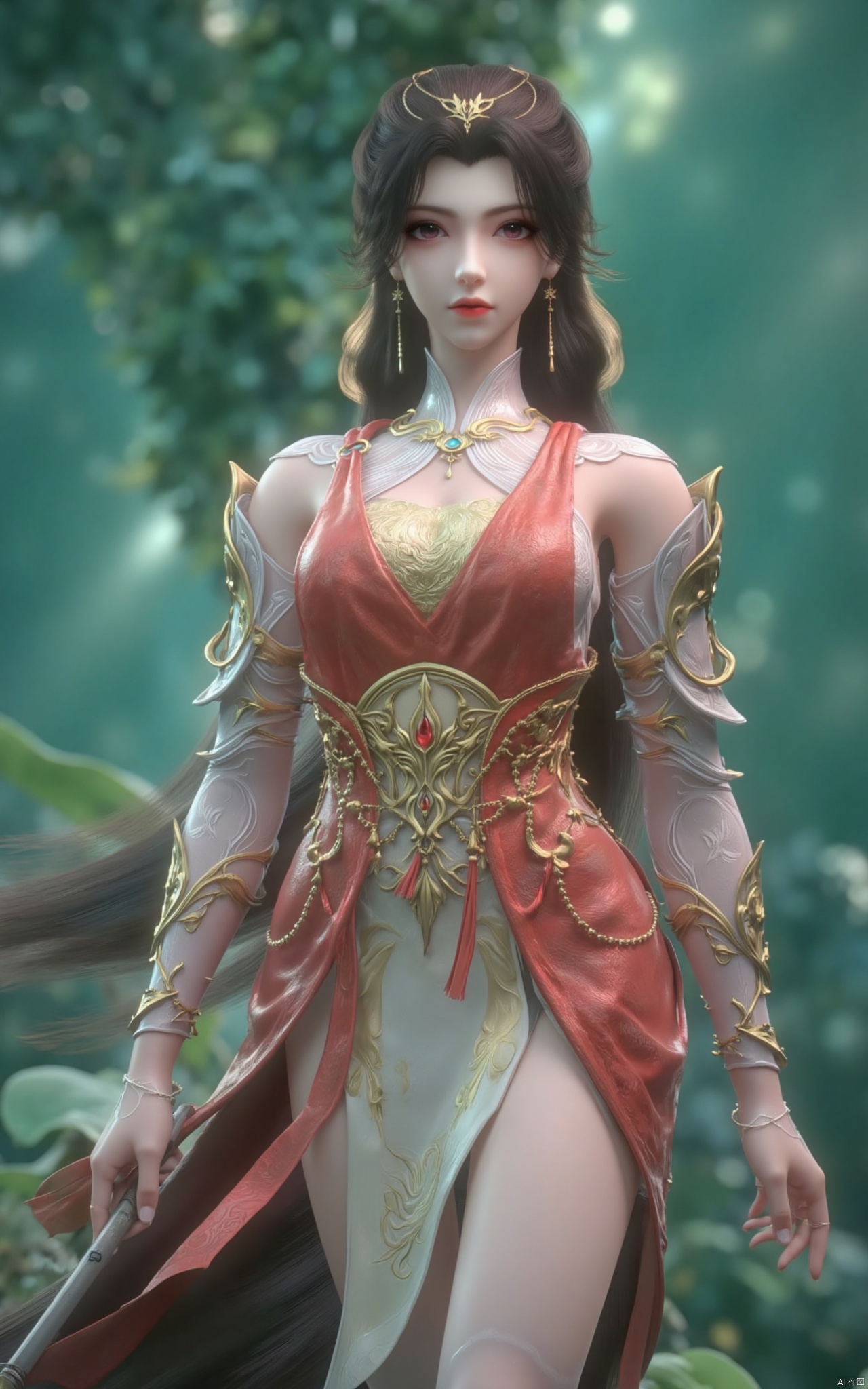 masterpiece,(best quality),official art, (1girl), (solo), ((looking_at_viewer)),(huge breasts:2.39),(full breasts:1.99),Xzhaoliner,(Lotus pond, lotus:1.52),Xruoshui,Xlongnv,Xbaiyijun,XyunluoH,XyunluoX,Xyiwenjun,Xsonghanfu
