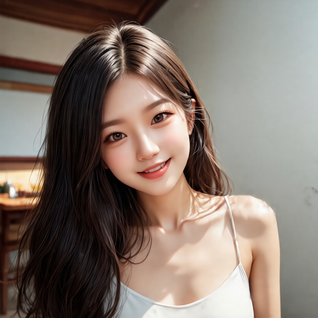 1girl, solo, long hair, looking at viewer, smile, 